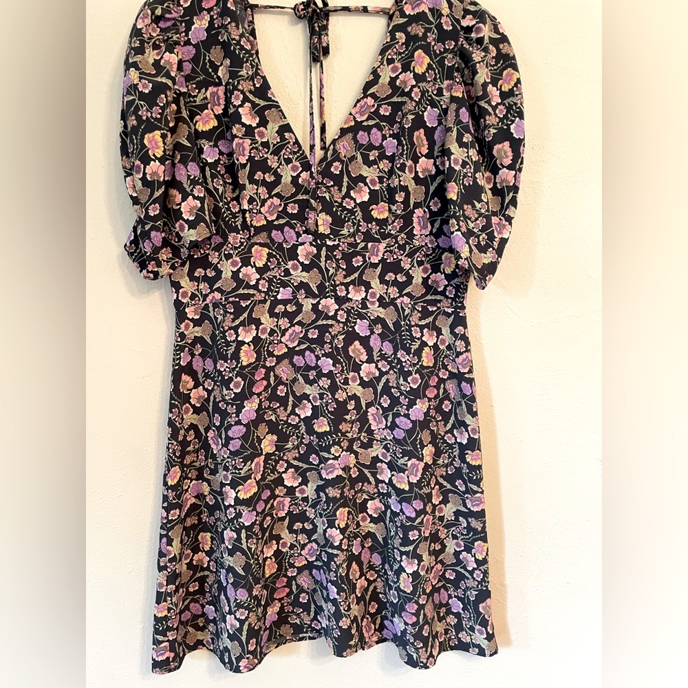 🌵Topshop Blue Floral Mini Dress